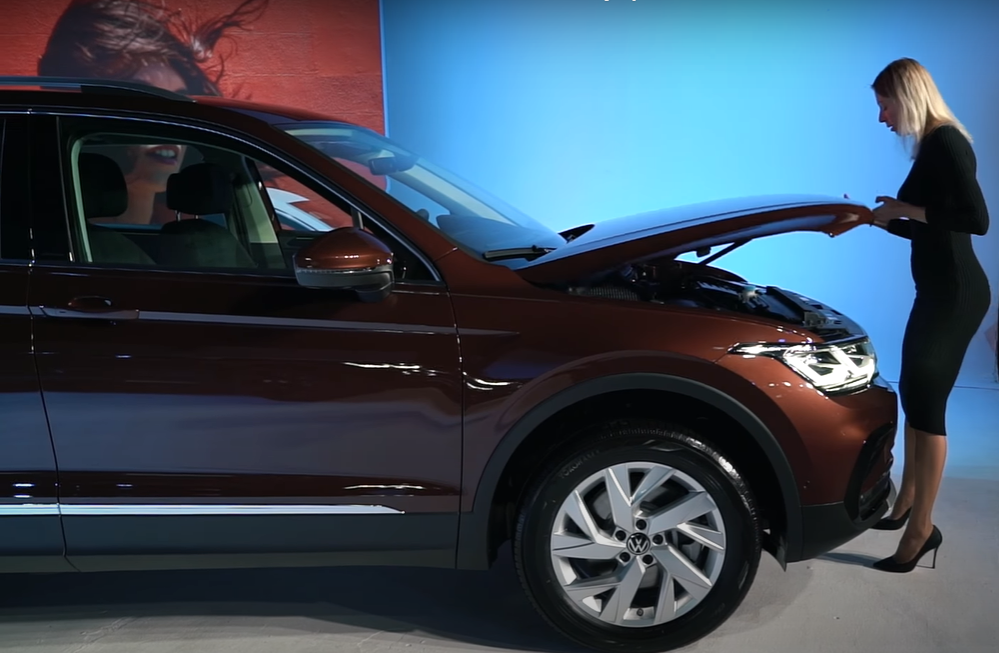 Подкапотное пространство Volkswagen Tiguan. Лиса Рулит
