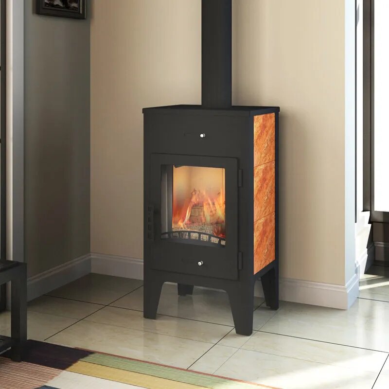 Данная печь изготовлена из специального материала , которых хорошо держит тепло и обогревает пространство вокруг себя. 