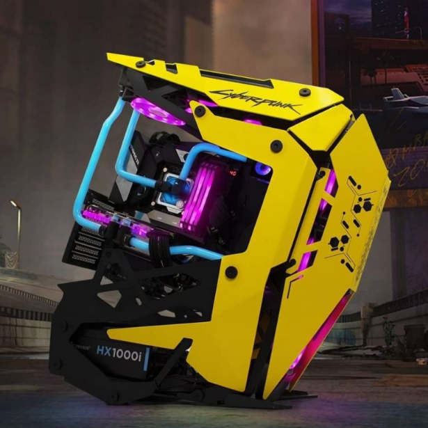 Компьютер в стиле Cyberpunk 2077