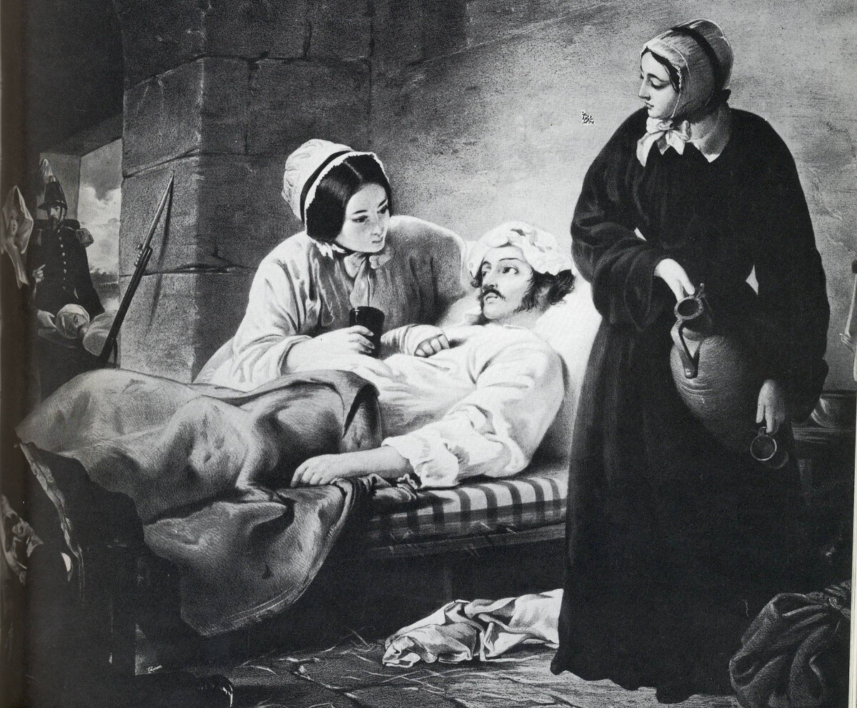  Флоренс Найтингейл. Рисунок взят из открытых источников.