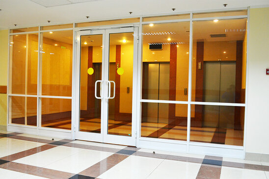 Противопожарные перегородки в офисной зоне