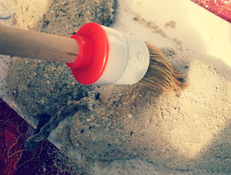 Нанесение пасты.