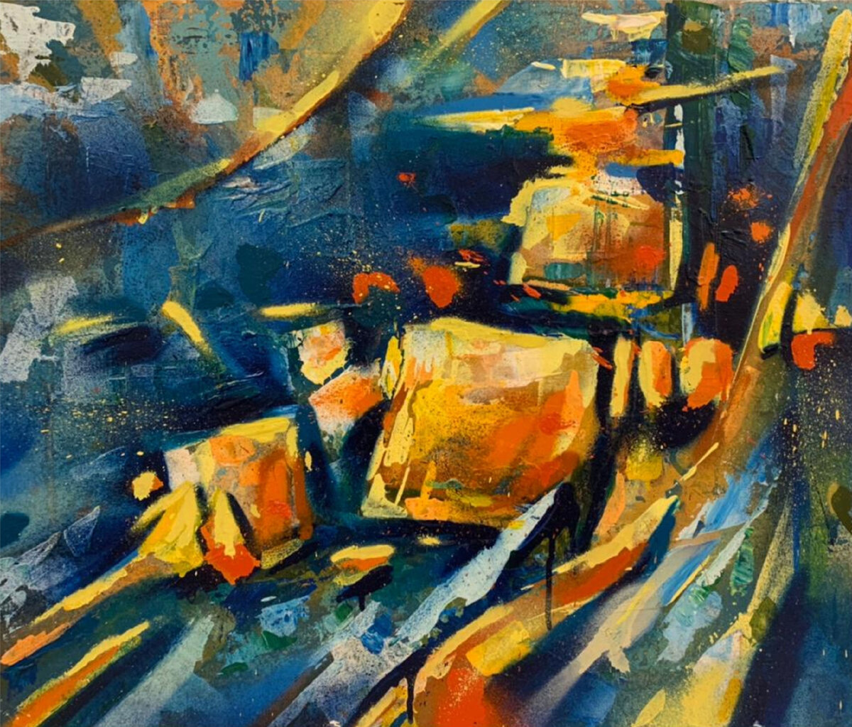  Тюменёв Виталий "В свете" 50×60 аэрозоль акрил на холсте - 20 000