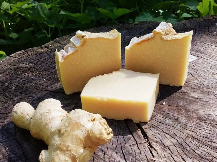 Шампуневое мыло на соке имбиря