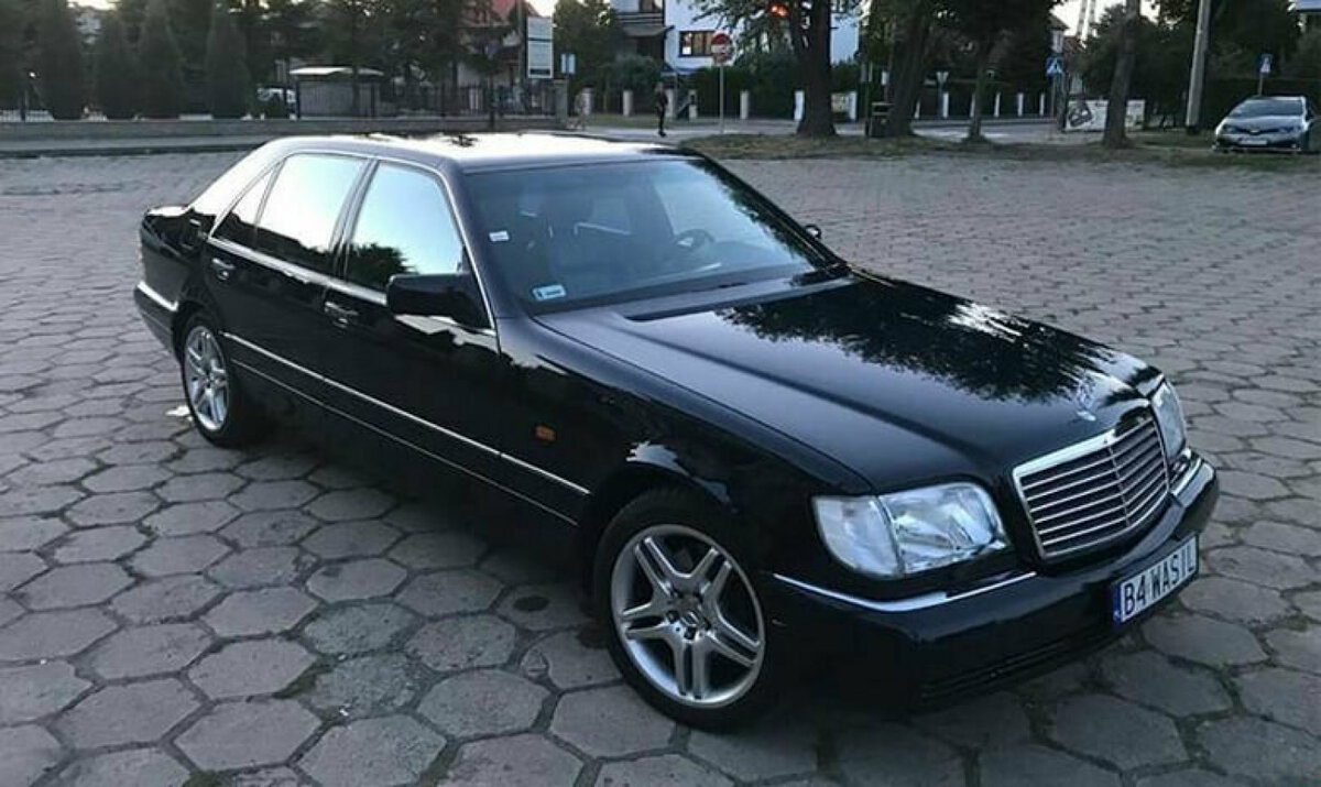 Mercedes Benz s600 w140 черный Бандитский 90