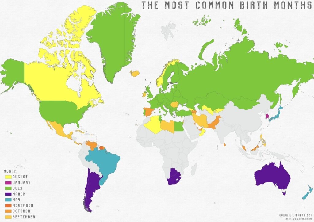 Страна месяц. The most common Birth months карта. Тропические страны на карте. Распространенные месяцы рождения в мире. Hair Color World wide Map.