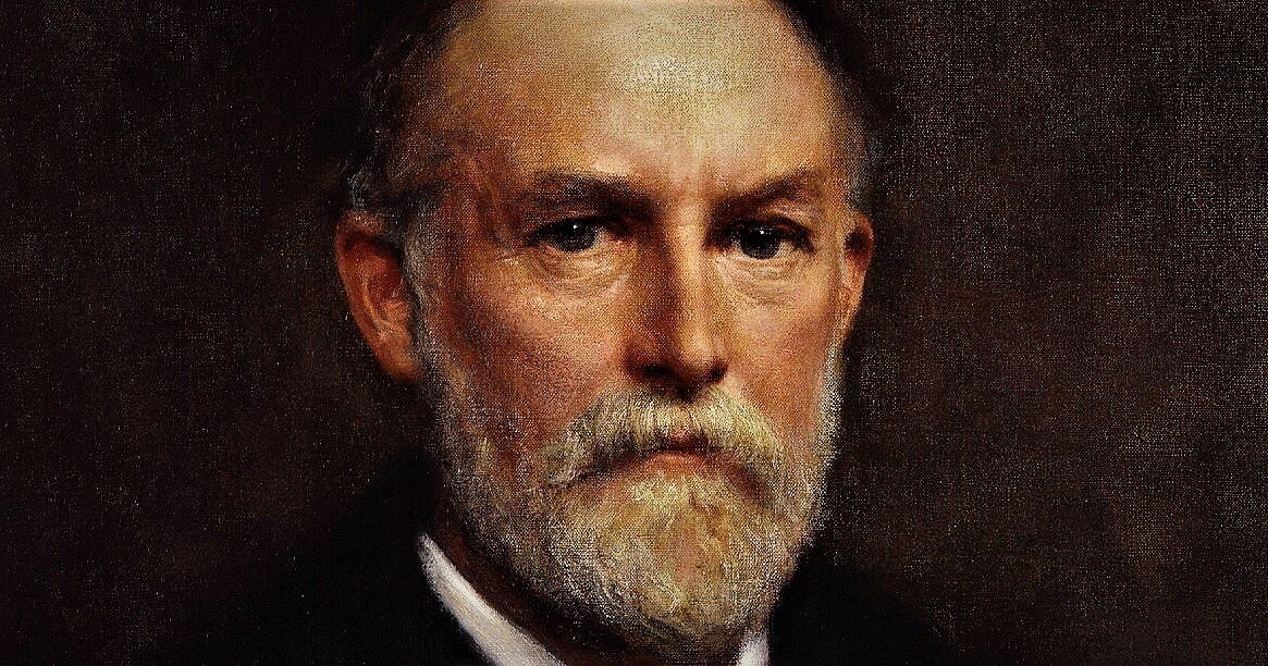 Портрет британского ученого Фредерика Майерса, одного из известнейших исследователей в области психиатрии