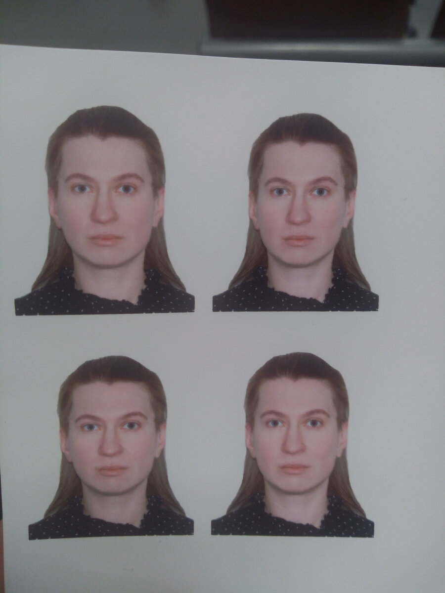 В паспорте будет такое фото