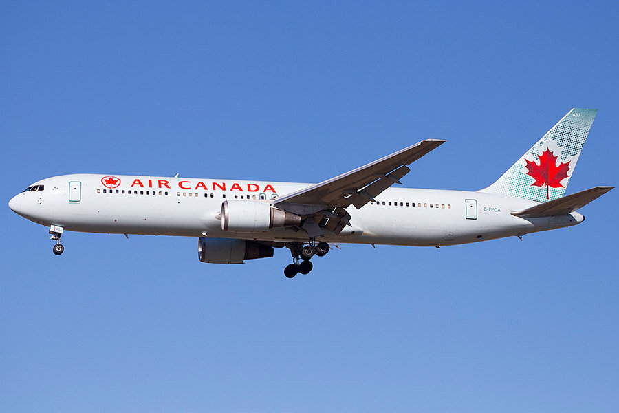 Пассажирский Boeing 767-300ER с бортовым номером C-FPCA авиакомпании Air Canada (фото из открытых источников)