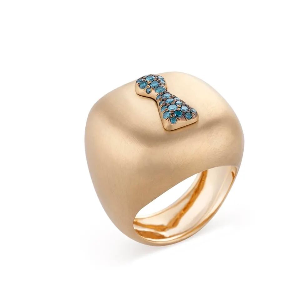 Кольцо Nada Ghazal «Двери возможностей» из 18-каратного золота и драгоценных камней