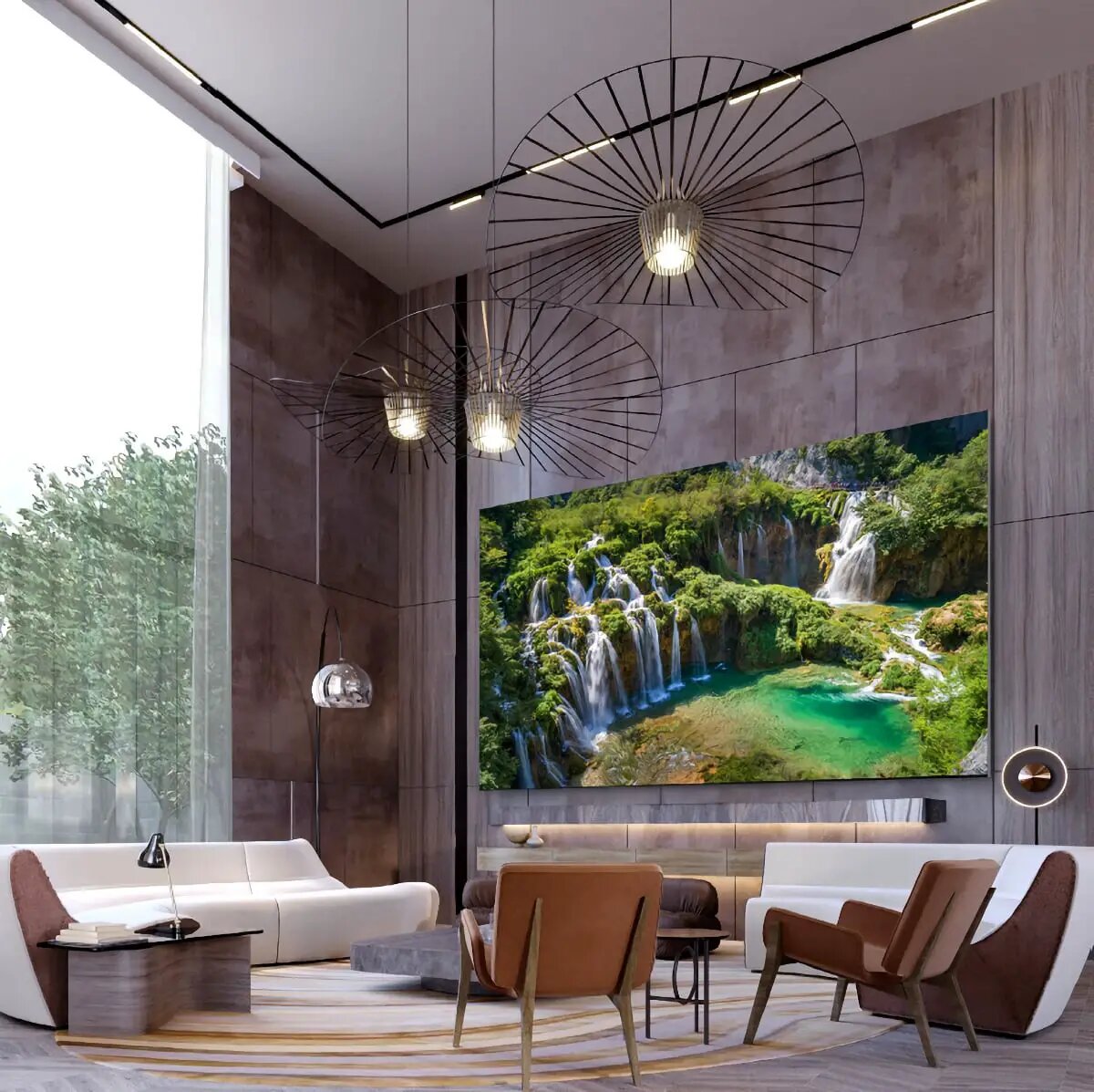 118-ДЮЙМОВЫЙ LED-ТЕЛЕВИЗОР LG СТОИТ НЕПОМЕРНО ДОРОГО, НО ВЫГЛЯДИТ КРАСИВО