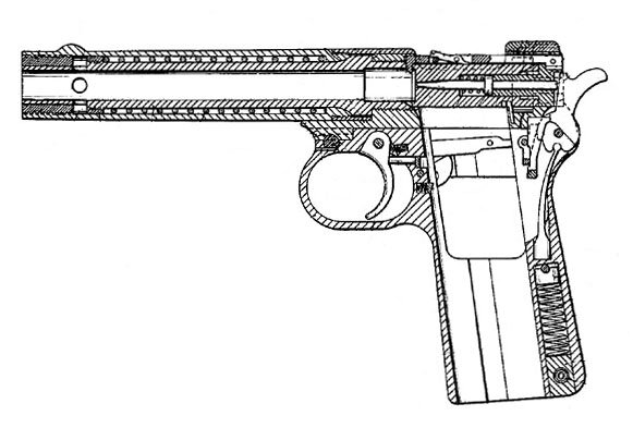Устройство пистолета Хаммонда. Рисунок из патента.