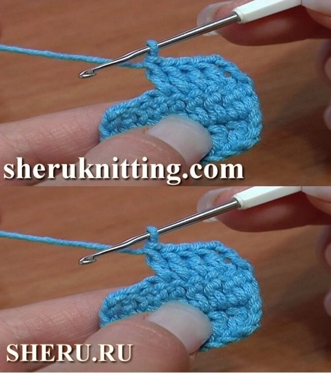 Простые столбики крючком фото