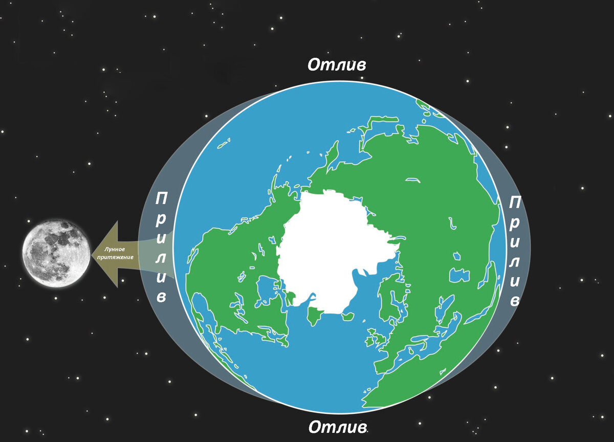 Притяжение луны приливы и отливы. Приливы и отливы Луна. Схема лунных приливов и отливов. Луна приливы и отливы на земле. Приливы и отливы влияние Луны.