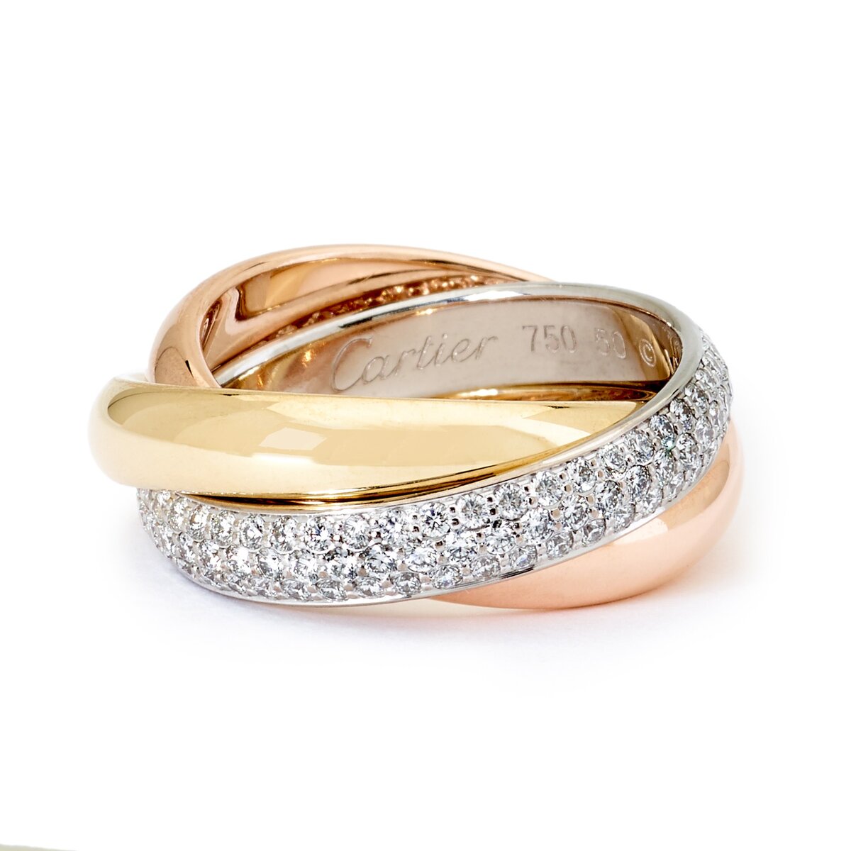 Кольцо Тринити с бриллиантами Картье