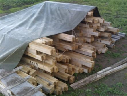 перевезенный комплект коробки бани.