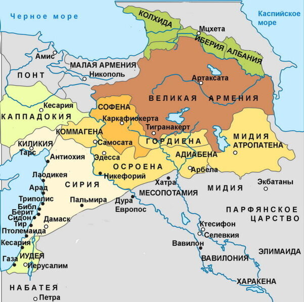 Осроена в составе Великой Армении