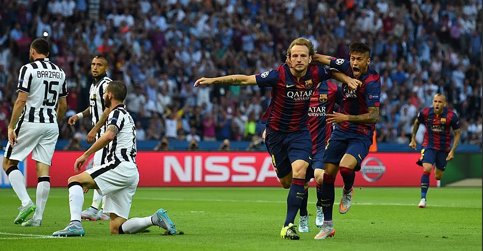 Ракитич,после забитого гола Ювентусу,источник фото yandex.ru