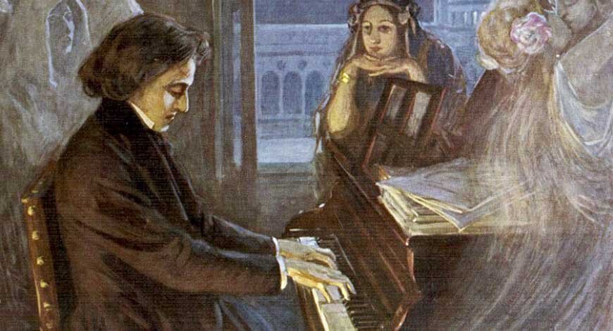 Художник Лионелло Балестриери. «Шопен и Жорж Санд»