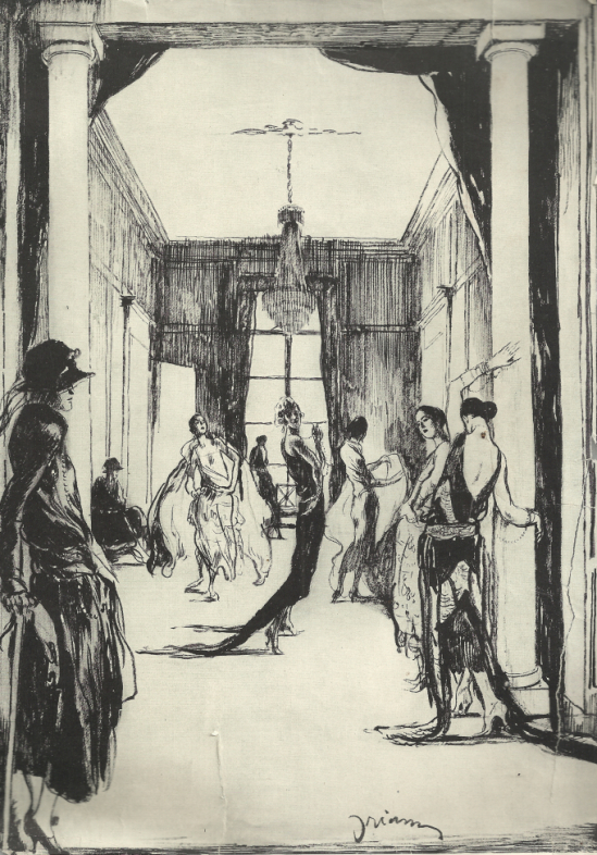 Дом моды Эдварда Молино в Париже, Этьен Дриан, 1922.