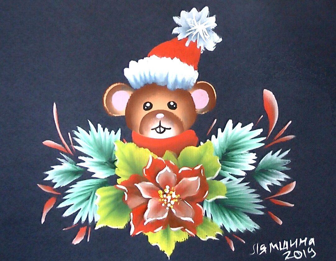 Новогодняя композиция. Автор: Ирина Лямшина