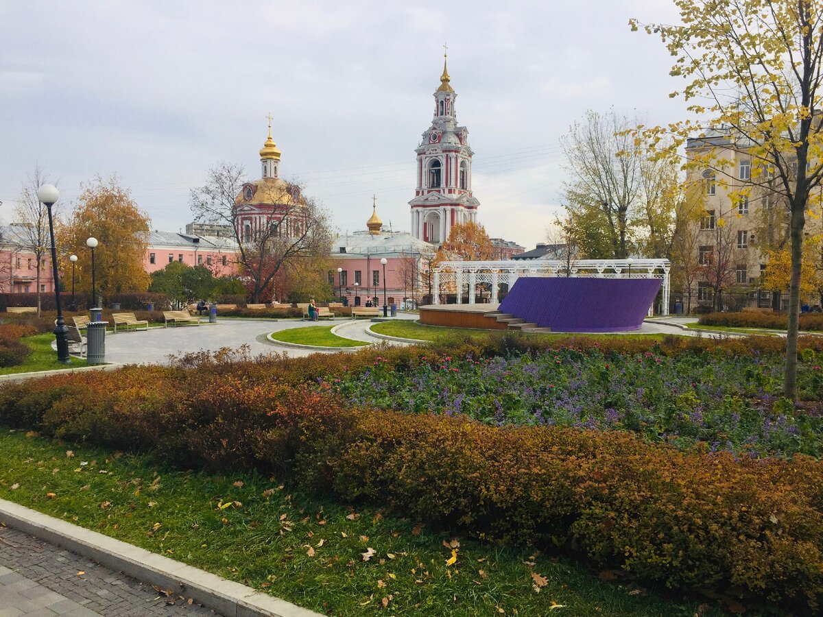 Сад имени н. э. Баумана, Москва зимой