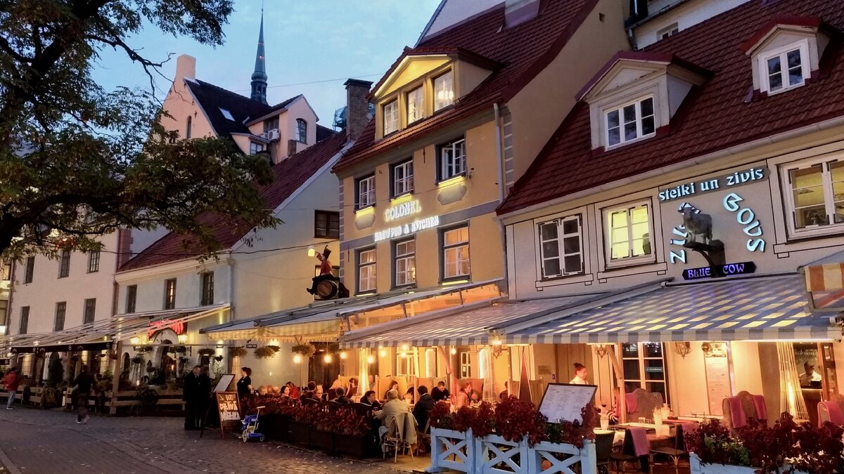 Центральная площадь Риги и ее уютные ресторанчики