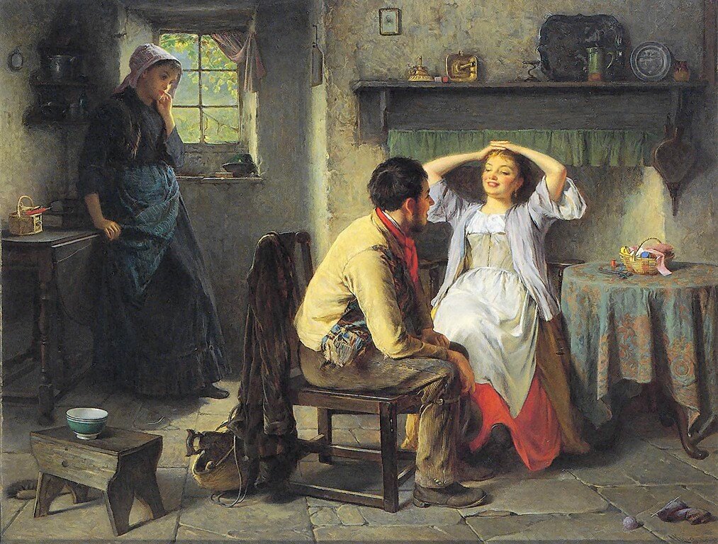 Хейнс Кинг «Ревность и флирт», 1874 год 