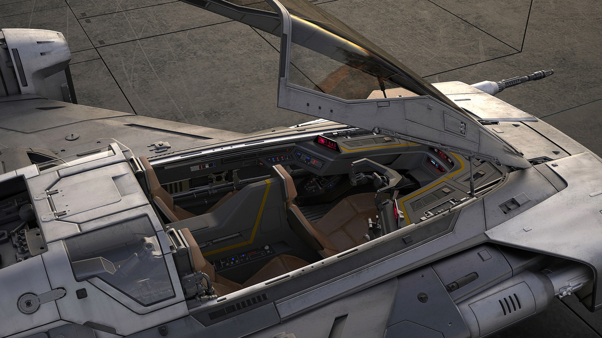 Узнаваемые очертания кокпита.
