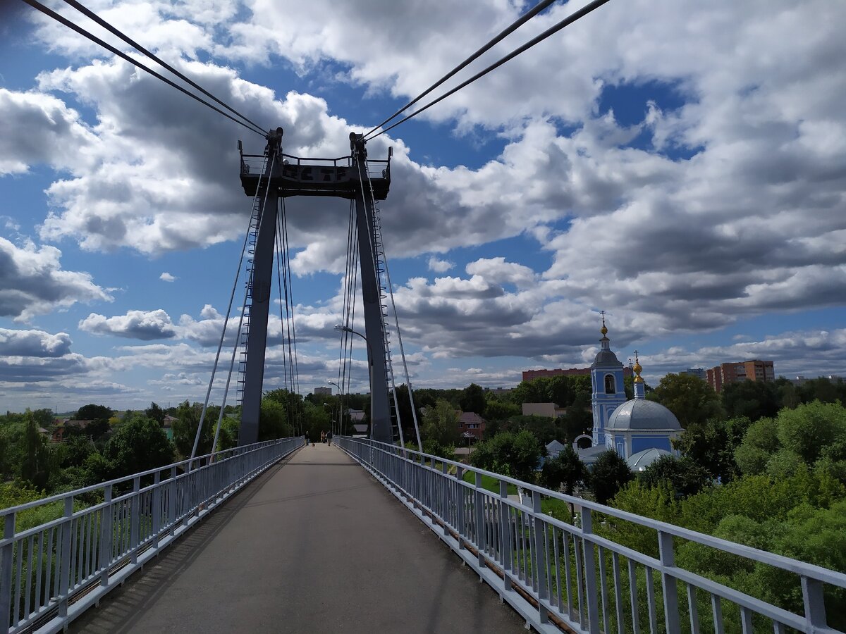 Воскресенск Новлянский пешеходный мост