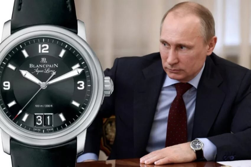 Видео новинок часов. Blancpain часы Путина. Часы Патек Филип Путина. Часы Путина Blancpain Aqualung.