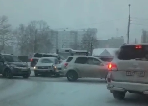 Кадр из видео: Instagram @chp_sakhalin