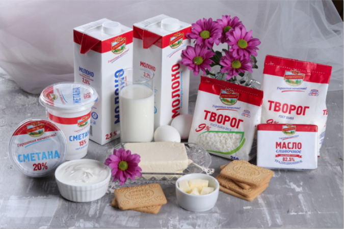 Молочная продукция ТМ ЕРМОЛИНО