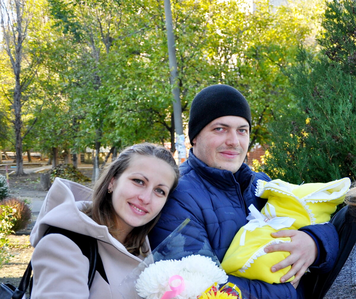 Выписка из роддома. Октябрь 2016г