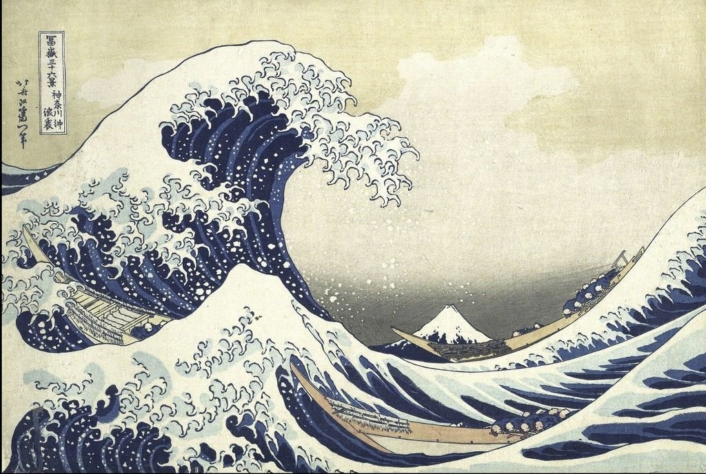 Большая волна в Канагаве (The Great Wave off Kanagawa), Гравюра – Кацусика Хокусай