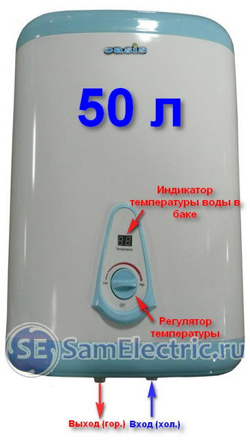 Бойлер Оазис, в котором была замена ТЭНа