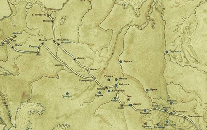 Дорога декабристов в Сибирь
