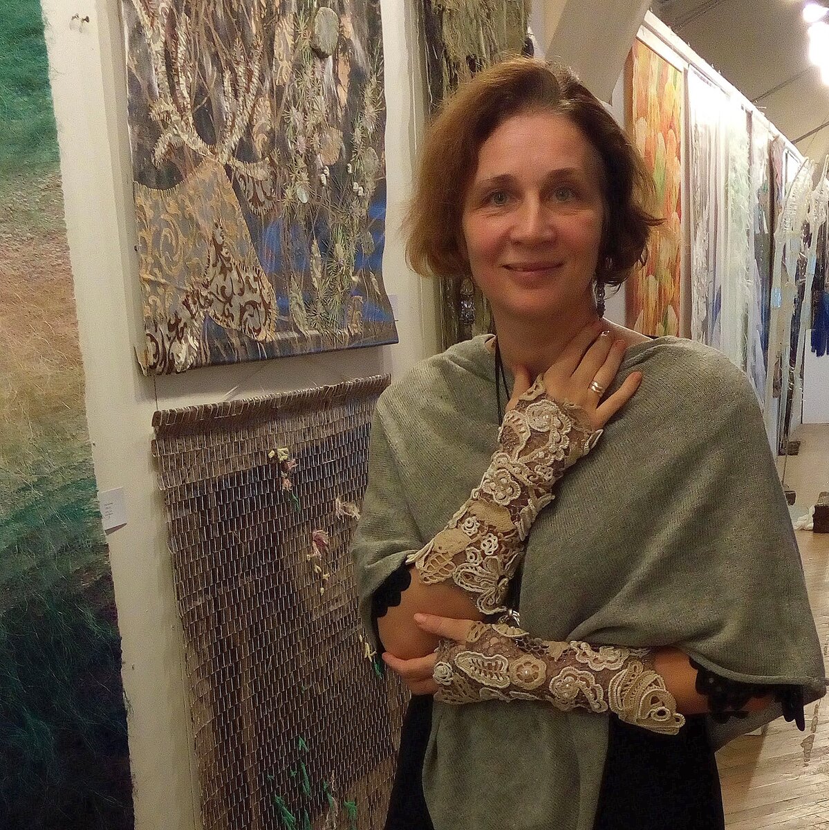 Митенки ирландское кружево