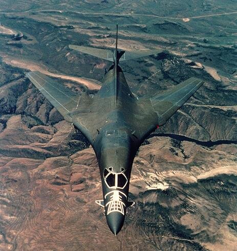 B-1B Lancer в режиме сверхзвуковых скоростей