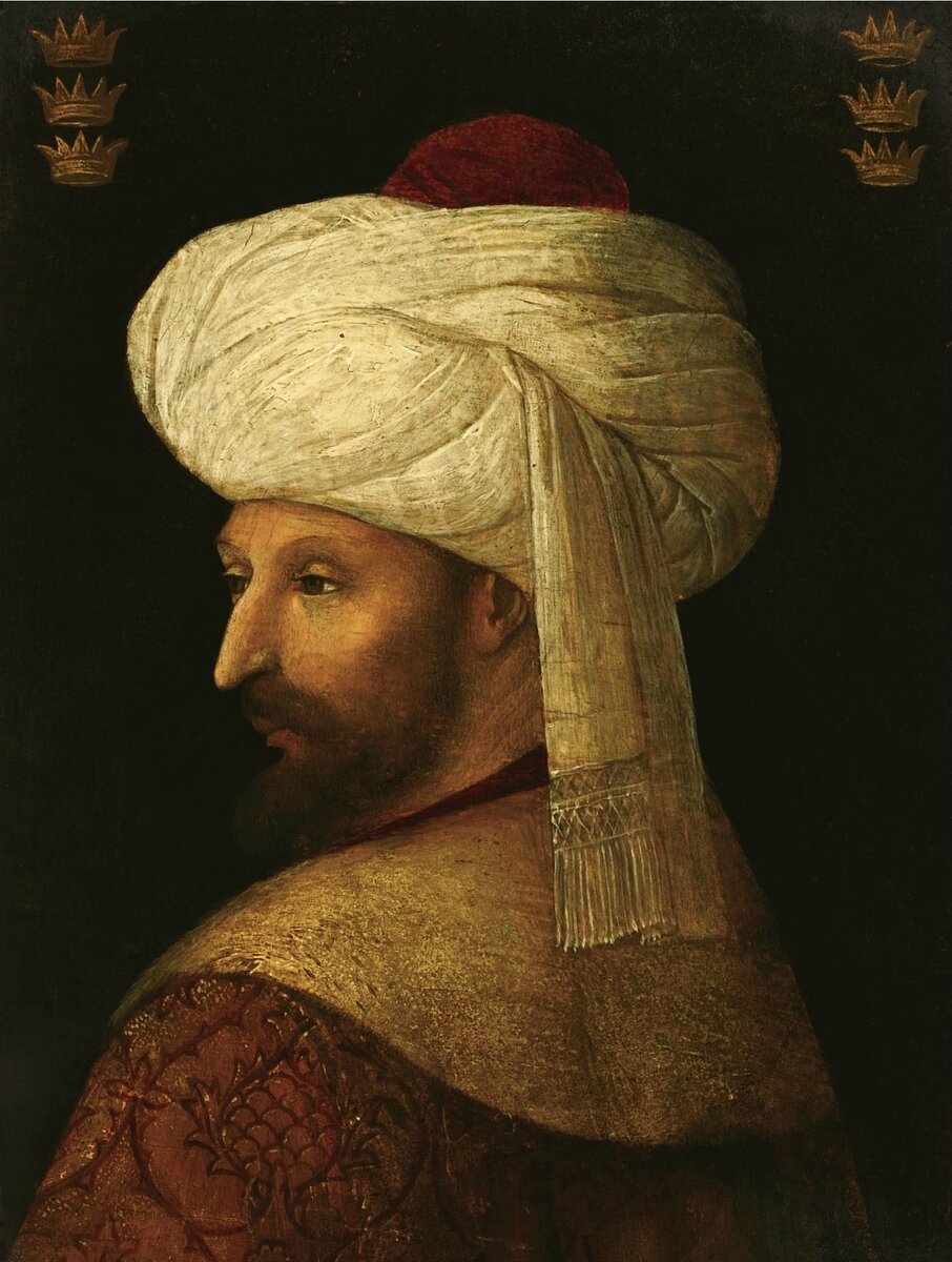 Мехмед Второй. Источник https://upload.wikimedia.org/wikipedia/commons/5/51/Sultan_Mehmed_II_The_Conqueror.jpg