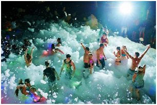 Пенная вечеринка.