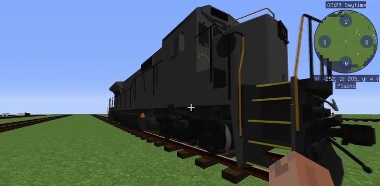 Огромный мод/аддон, который посвящён железной дороге. Он добавит новую транспортную систему, использующую реальную физику и модели поездов оригинального масштаба.