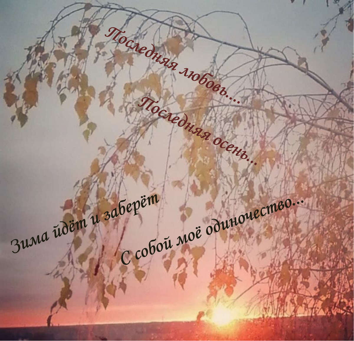 Фотография. Осени рассвет.