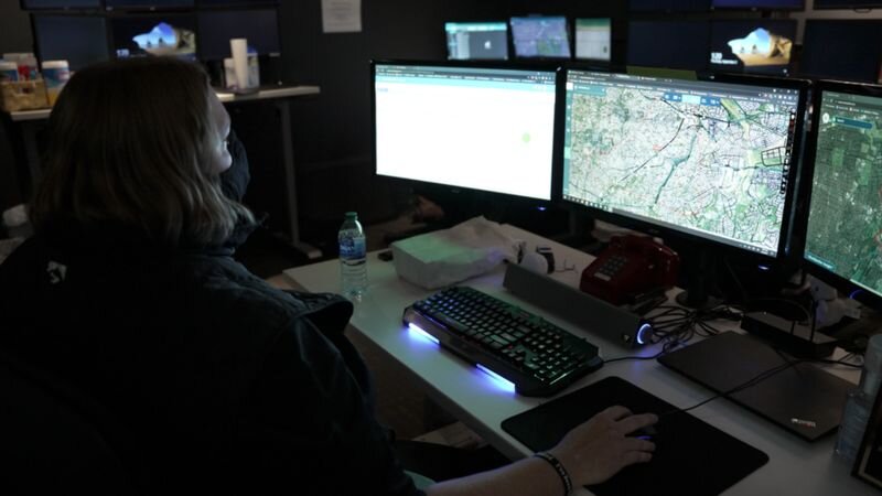 Место работы диспетчера ShotSpotter. Фото из открытого источника.