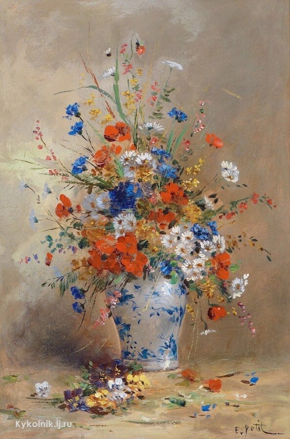 6. Eugene Petit (France, 1839-1886) Blumenstillleben.    livejournal.com