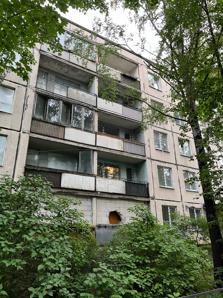 Частично нежилые дома на Канонерском острове