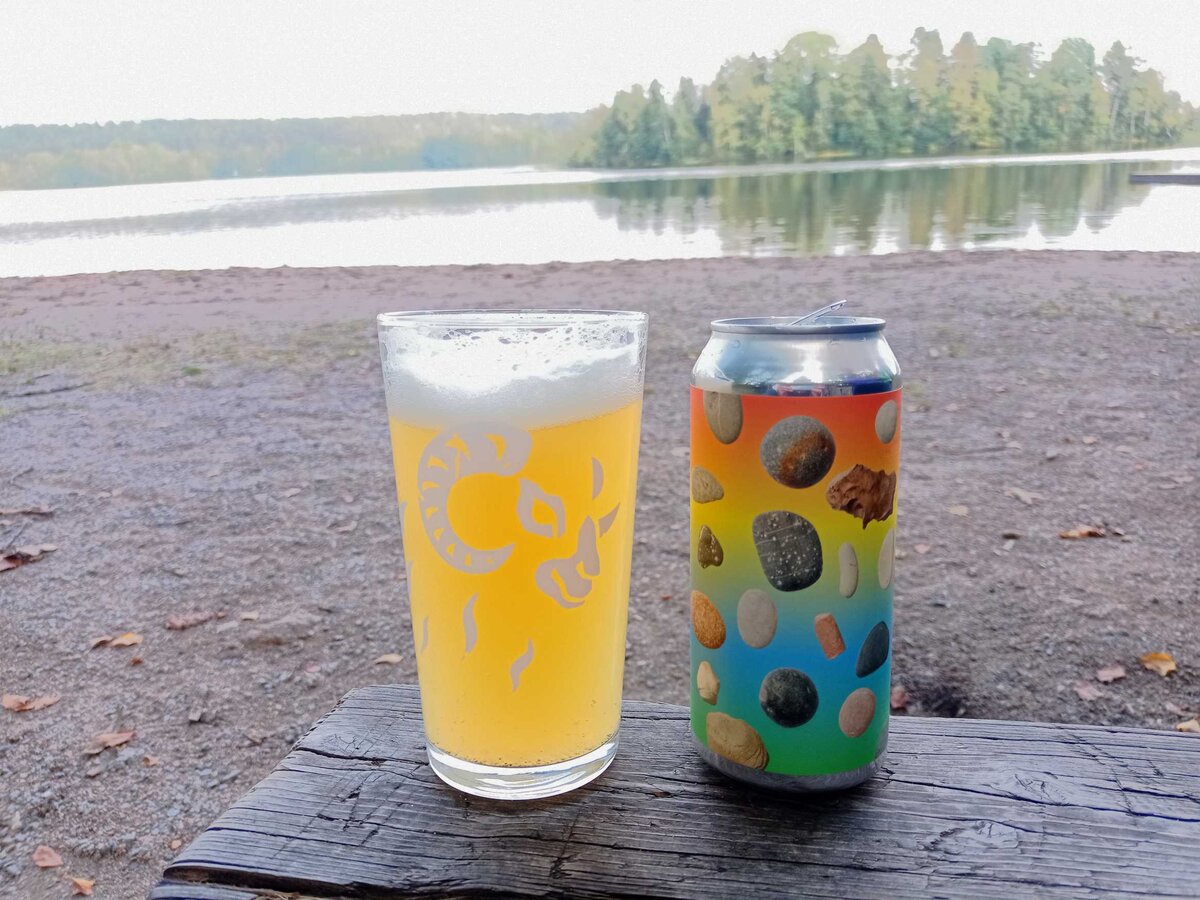 Beach Micro IPA в стакане. Фото автора