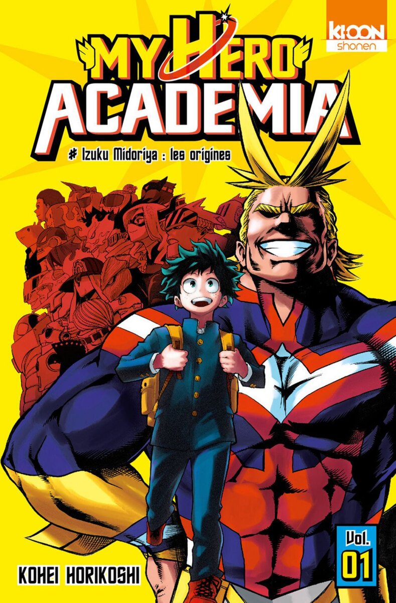Обложка 1 тома манги"My Hero Academia"