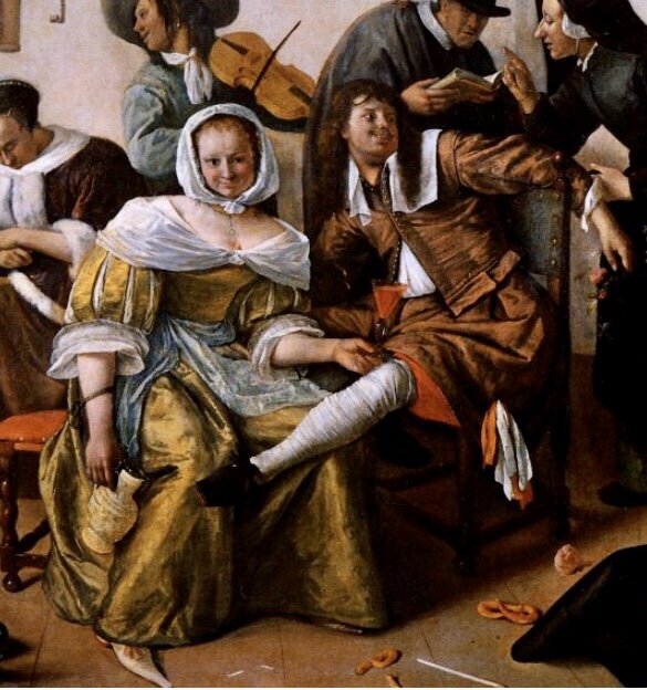 Аллегория расточительности и хозяин дома на картине «Кавардак»