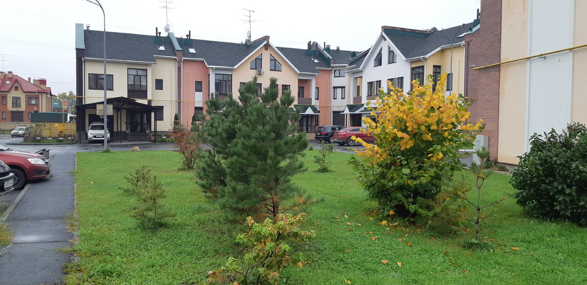 В закрытом дворе сформировано единое пространство для 4-х таунхаусов. Есть два въезда с автоматическими воротами (открываются с пульта)